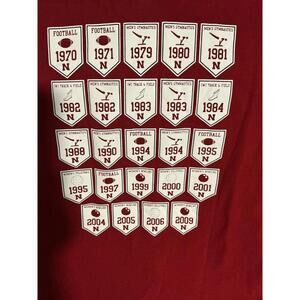Nebraska 24 National Championships T-SHIRT‎ Vintage Size Xl Adidas -NEW